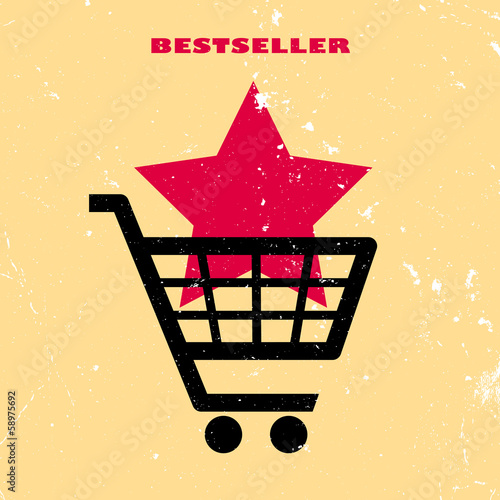 Vector: Bestseller retro poster Bestseller retro poster