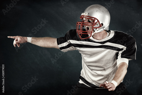 Photo: Quarterback macht Ansage - American Football Quarterback macht Ansage - American Football