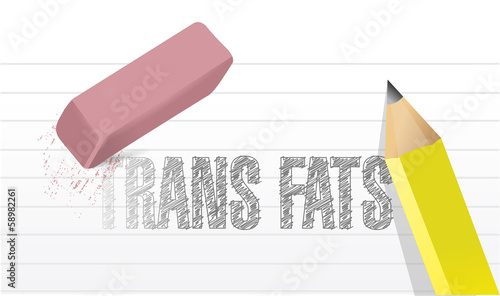 Illustration: erase trans fats concept illustration design erase trans fats concept illustration design