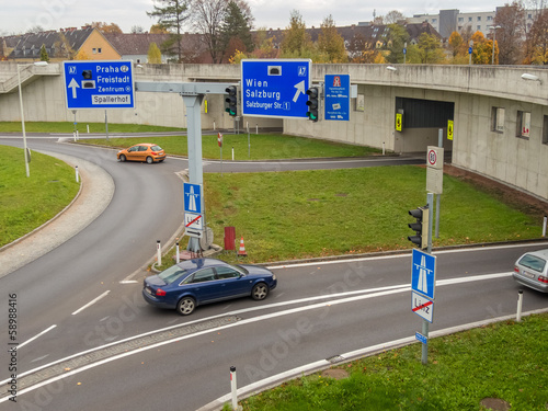 Photo: Österreich, Linz, Stadtautobahn Österreich, Linz, Stadtautobahn