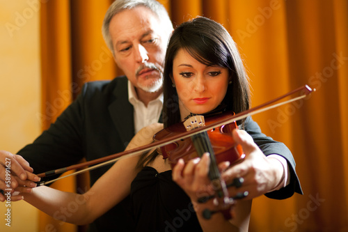 Photo: Violin lesson Violin lesson