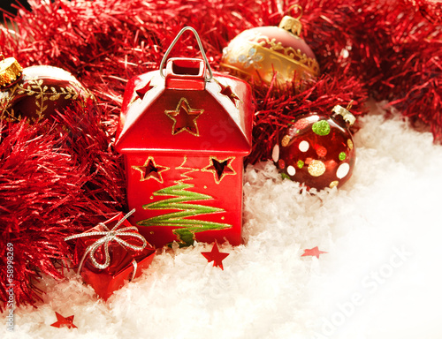 Photo: Red Christmas card Red Christmas card