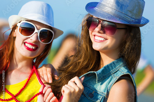 Photo: Two young girls Two young girls
