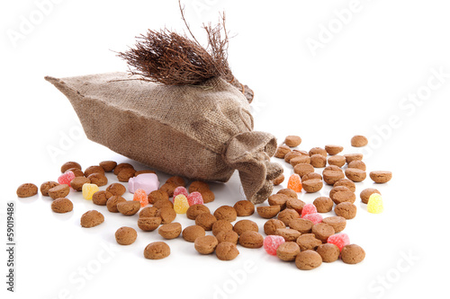Photo: Jute bag with ginger nuts Jute bag with ginger nuts