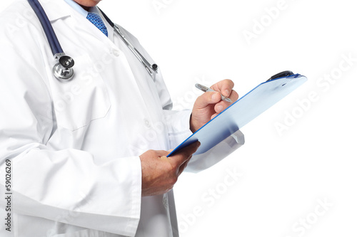 Photo: Hands of medical doctor. Hands of medical doctor.