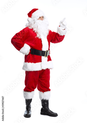 Photo: Santa Claus isolated on white. Santa Claus isolated on white.