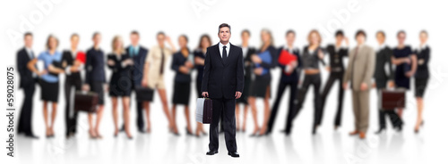 Photo: Businessman and Business people group. Businessman and Business people group.