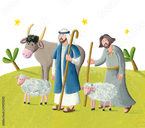 Illustration: Twos hepherds Twos hepherds