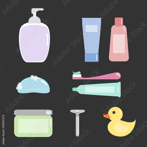 Vector: Bath Amenities Set Bath Amenities Set