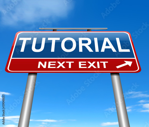 Illustration: Tutorial concept. Tutorial concept.
