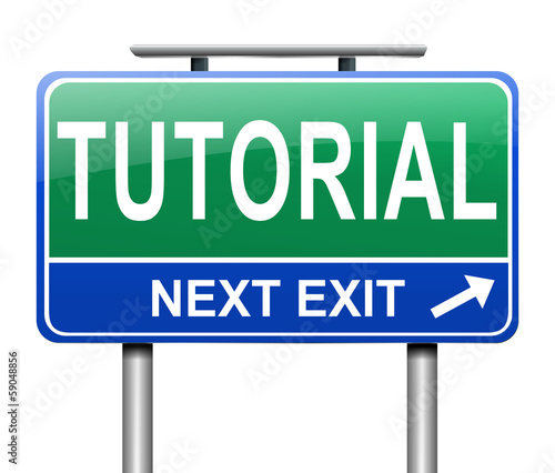 Illustration: Tutorial concept. Tutorial concept.