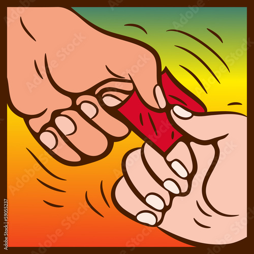 Vector: тянуть,спор тянуть,спор