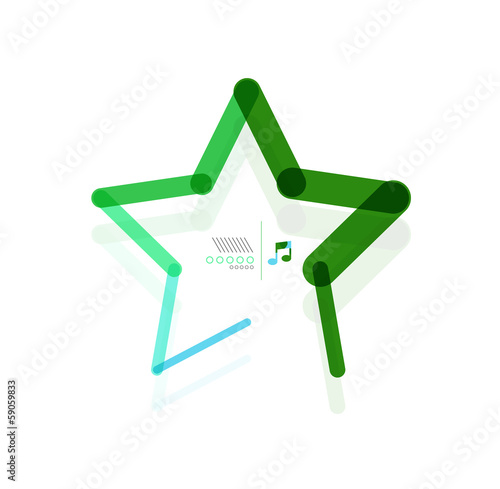 Vector: Vector star abstract geometric shape concept Vector star abstract geometric shape concept