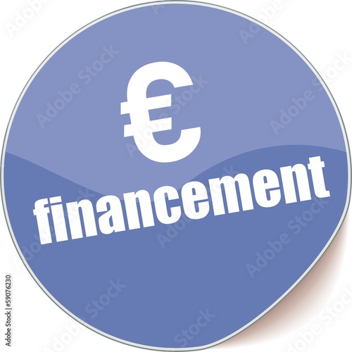 Vector: étiquette financement étiquette financement