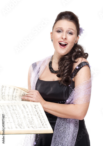 Photo: Opera Singer in her Stage Dress Opera Singer in her Stage Dress