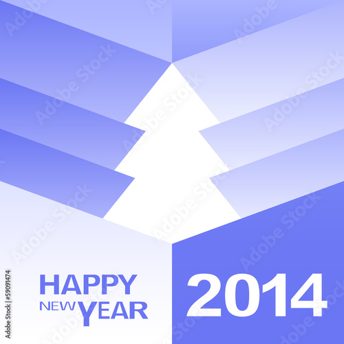 Vector: Happy New Year Christmas Tree design Happy New Year Christmas Tree design