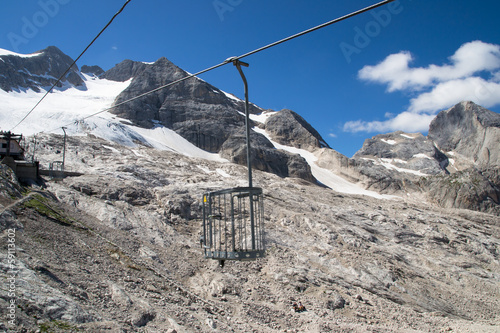 Photo: gondola in the Dolomites gondola in the Dolomites
