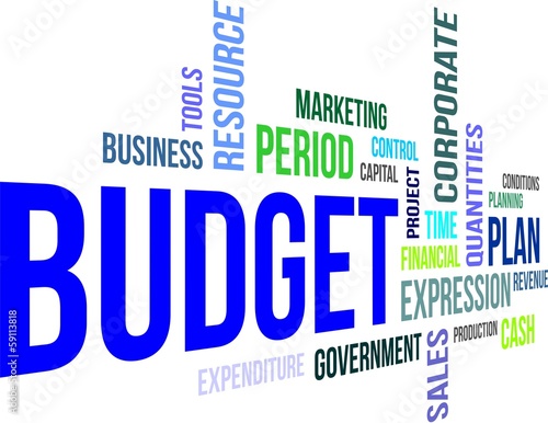 Vector: word cloud - budget word cloud - budget