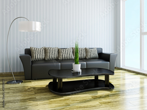 Illustration: Sofa and table Sofa and table