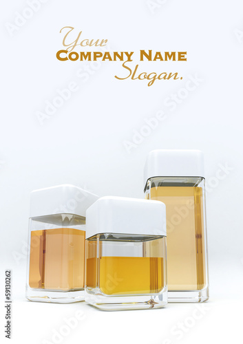 Illustration: 3 containers amber 3 containers amber