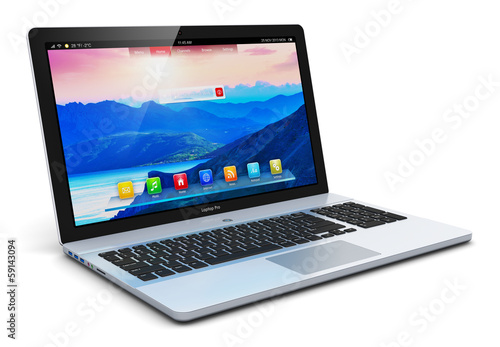 Illustration: Modern laptop Modern laptop