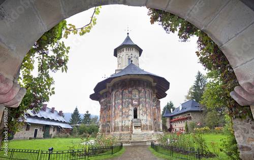 Photo: The Moldovita Monastery, Bucovina, Romania The Moldovita Monastery, Bucovina, Romania