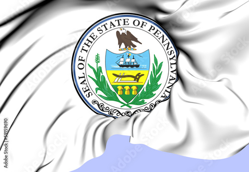Illustration: State Seal of Pennsylvania, USA. State Seal of Pennsylvania, USA.