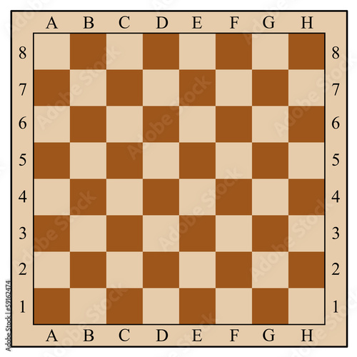Vector: Chess board without chess pieces Chess board without chess pieces