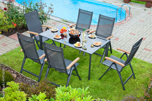 Photo: Metal Garden furniture Metal Garden furniture