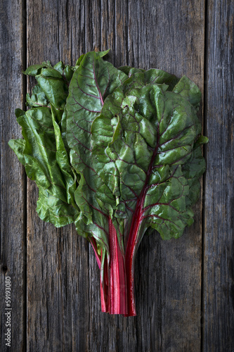 Photo: Raw Organic Red Ruby Swiss Chard Raw Organic Red Ruby Swiss Chard