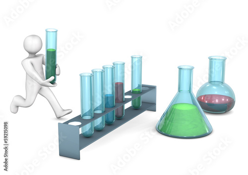 Illustration: Chemical Experiment Chemical Experiment
