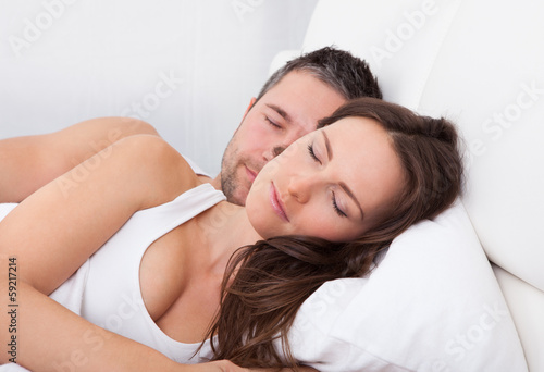 Photo: Couple Sleeping Together Couple Sleeping Together