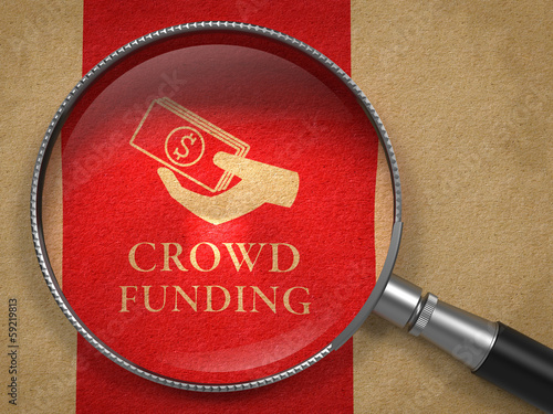 Illustration: Crowd Funding Concept. Crowd Funding Concept.