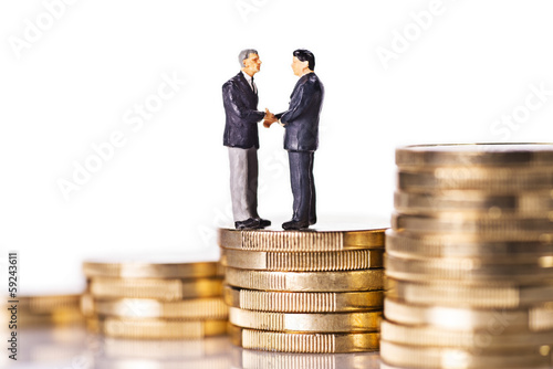 Photo: Vertragsabschluss am Finanzmarkt Vertragsabschluss am Finanzmarkt