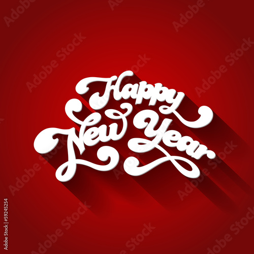Vector: Happy New Year Typography. Creative design vector template Happy New Year Typography. Creative design vector template
