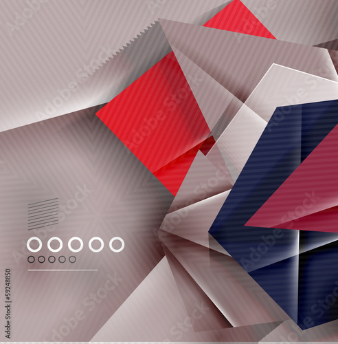 Vector: Paper business triangles abstract background Paper business triangles abstract background