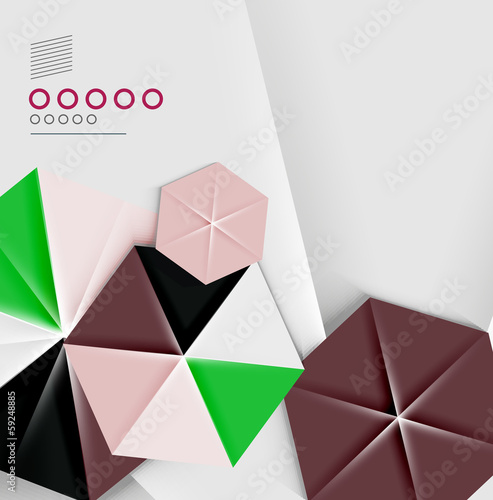 Vector: Hexagon business paper geometric shape Hexagon business paper geometric shape