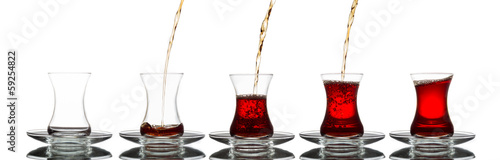 Photo: Turkish Tea Serving Turkish Tea Serving