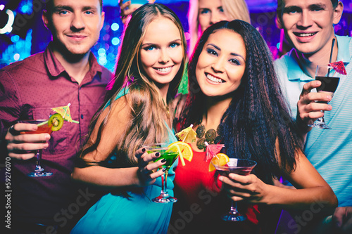Photo: Girls with cocktails Girls with cocktails