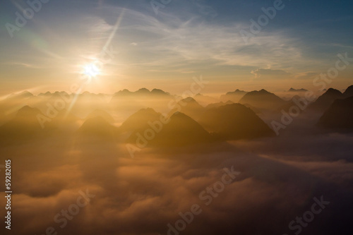 Photo: Moning in Bac Son Valley Moning in Bac Son Valley
