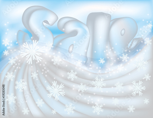 Vector: Winter sale greeting card, vector illustration Winter sale greeting card, vector illustration