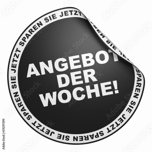 Illustration: 3D Aufkleber Schwarz - Angebot der Woche! 3D Aufkleber Schwarz - Angebot der Woche!