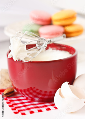 Photo: Cooking macarons. Cooking macarons.