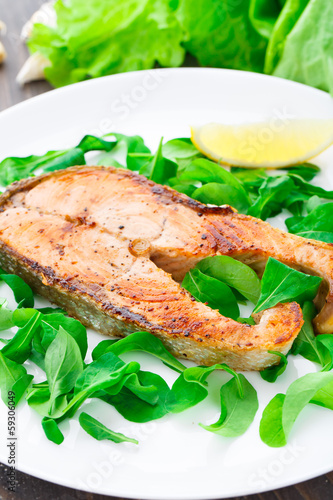 Photo: Salmon steak Salmon steak
