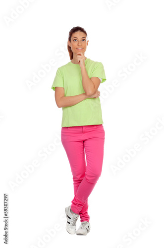 Photo: Pensive young girl Pensive young girl