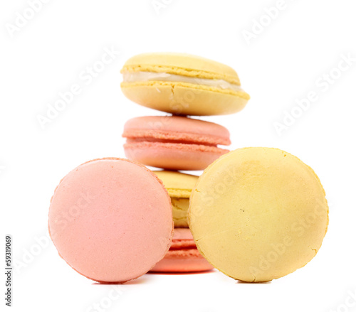 Photo: Various macaron cakes. Various macaron cakes.