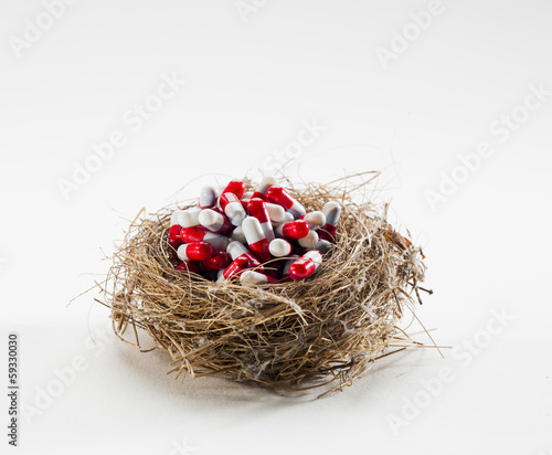 Photo: pile of drugs protected within comfortable nest pile of drugs protected within comfortable nest
