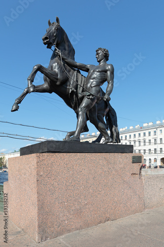 Photo: Tamer of horses, Saint-Petersburg, Russia Tamer of horses, Saint-Petersburg, Russia