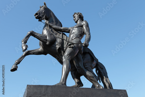 Photo: Tamer of horses, Saint-Petersburg, Russia Tamer of horses, Saint-Petersburg, Russia