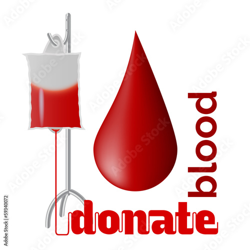 Vector: Donate blood Donate blood